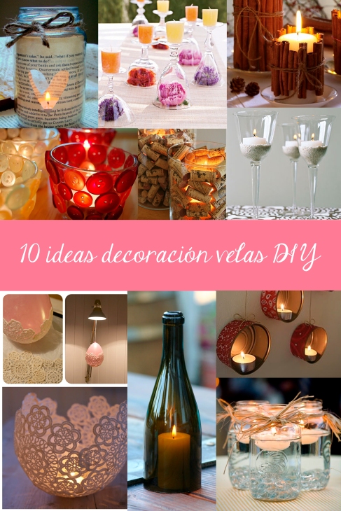 10 ideas decoración velas DIY